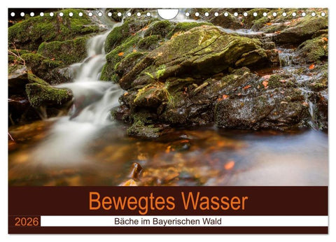 Bewegtes Wasser (Wandkalender 2026 DIN A4 quer), CALVENDO Monatskalender