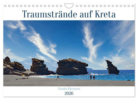 Traumstrände auf Kreta (Wandkalender 2026 DIN A4 quer), CALVENDO Monatskalender