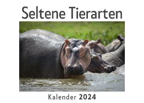 Seltene Tierarten (Wandkalender 2024, Kalender DIN A4 quer, Monatskalender im Querformat mit Kalendarium, Das perfekte Geschenk)