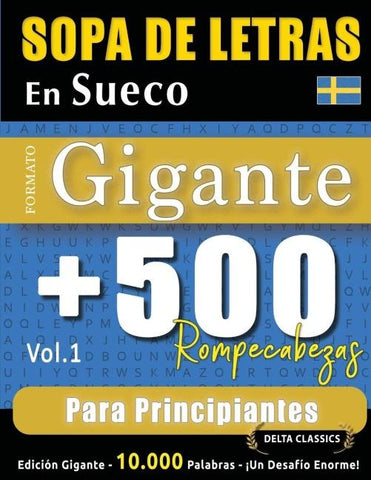 SOPA DE LETRAS EN SUECO FORMATO GIGANTE