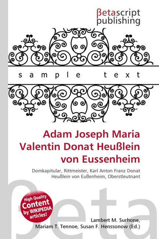 Adam Joseph Maria Valentin Donat Heußlein von Eussenheim