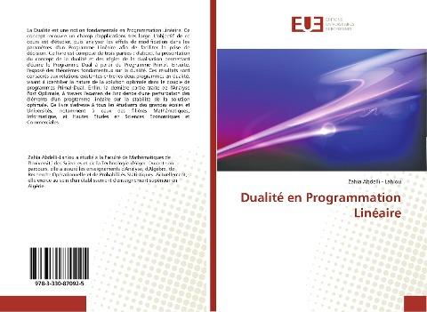 Dualité en Programmation Linéaire