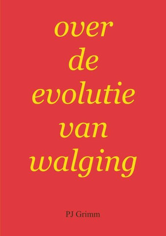 over de evolutie van walging
