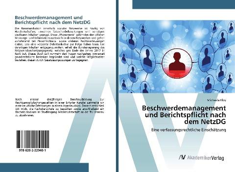Beschwerdemanagement und Berichtspflicht nach dem NetzDG