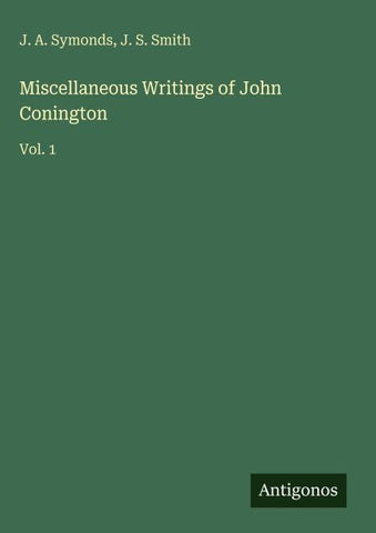 Miscellaneous Writings of John Conington