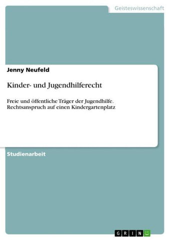 Kinder- und Jugendhilferecht
