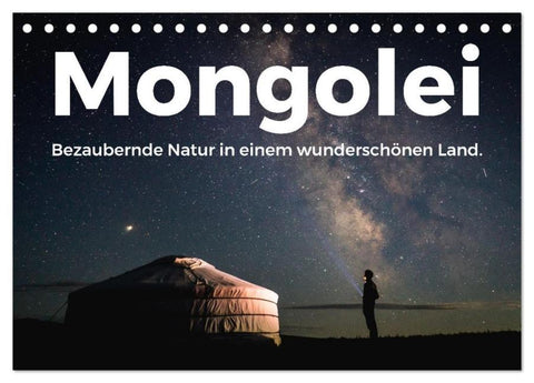 Mongolei - Bezaubernde Natur in einem wunderschönen Land. (Tischkalender 2026 DIN A5 quer), CALVENDO Monatskalender