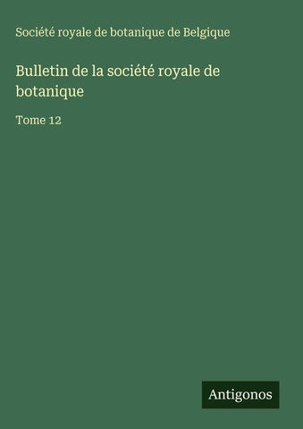 Bulletin de la société royale de botanique