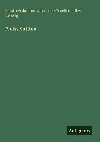 Preisschriften
