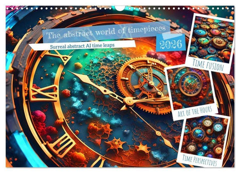 The abstract world of timepiece (Wall Calendar 2026 DIN A3 landscape), CALVENDO 12 Month Wall Calendar