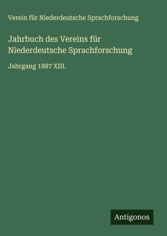 Jahrbuch des Vereins für Niederdeutsche Sprachforschung