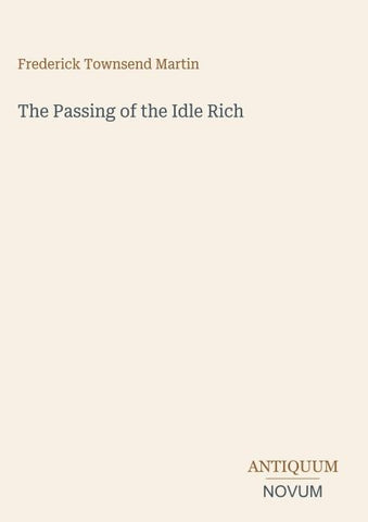 The Passing of the Idle Rich