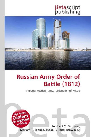 Russian Army Order of Battle (1812)