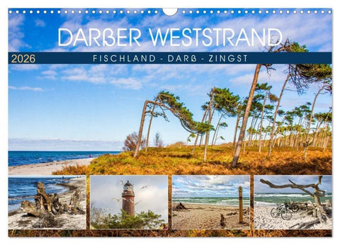 Darßer Weststrand - Fischland Darß Zingst (Wandkalender 2026 DIN A3 quer), CALVENDO Monatskalender