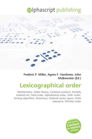 Lexicographical order