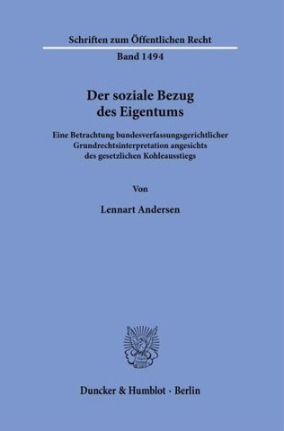 Der soziale Bezug des Eigentums.
