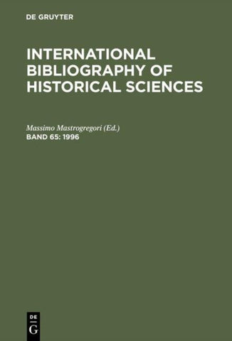 International Bibliography of Historical Sciences / 1996