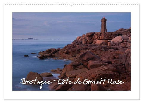 Bretagne - Côte de Granit Rose (Wandkalender 2026 DIN A2 quer), CALVENDO Monatskalender