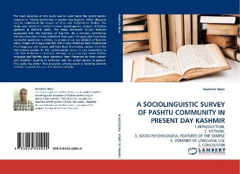 A SOCIOLINGUISTIC SURVEY OF PASHTU COMMUNITY IN PRESENT DAY KASHMIR