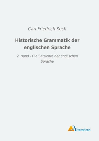 Historische Grammatik der englischen Sprache