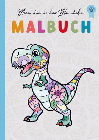 Mein Dino Mandala Malbuch