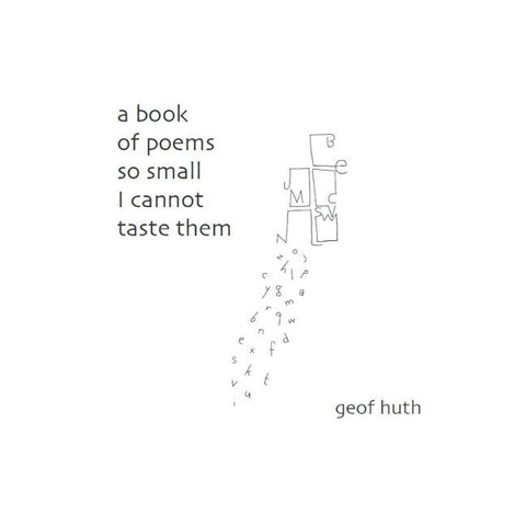 A Book of Poems so Small I Cannot Taste Them