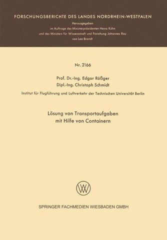 Lösung von Transportaufgaben mit Hilfe von Containern