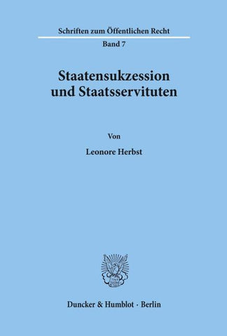 Staatensukzession und Staatsservituten.