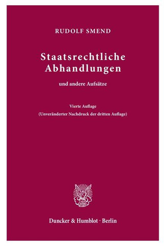 Staatsrechtliche Abhandlungen