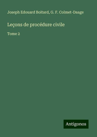Leçons de procédure civile