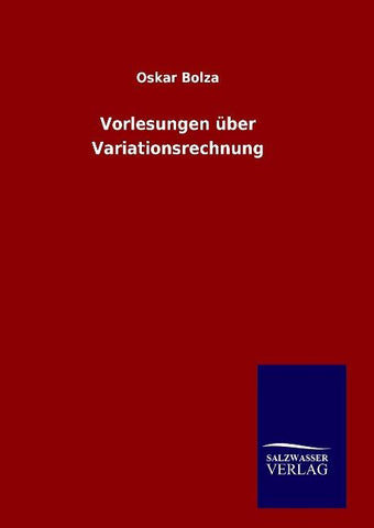 Vorlesungen über Variationsrechnung