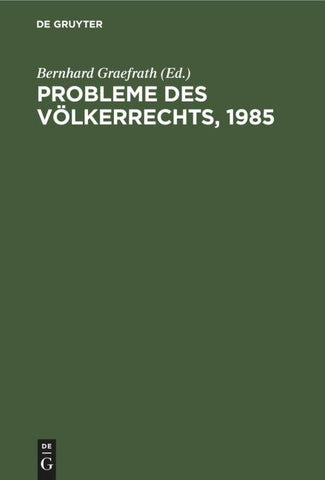 Probleme des Völkerrechts, 1985