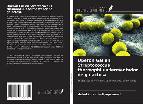 Operón Gal en Streptococcus thermophilus fermentador de galactosa