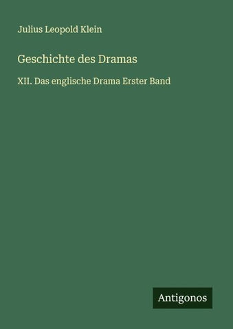 Geschichte des Dramas