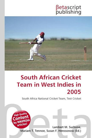 South African Cricket Team in West Indies in 2005