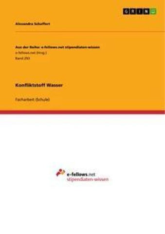 Konfliktstoff Wasser