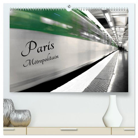 Paris Métropolitain (Calendrier mural 2026 DIN A2 vertical) calendrier de bureau