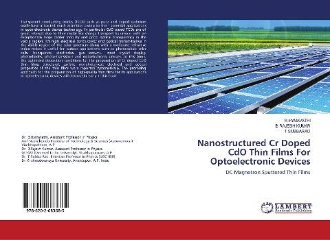 Nanostructured Cr Doped CdO Thin Films For Optoelectronic Devices
