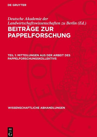 Mitteilungen aus der Arbeit des Pappelforschungskollektivs