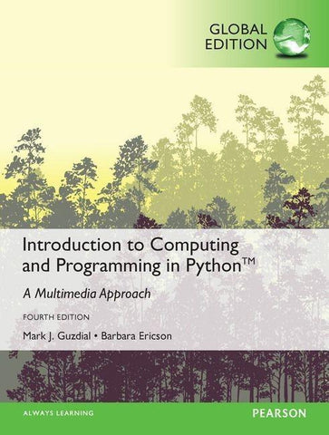 Introduction to Computing and Programming in Python, Global Edition