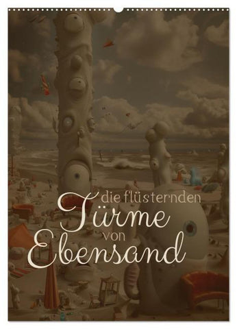 Die Flüsternden Türme von Ebensand (Wandkalender 2026 DIN A2 hoch), CALVENDO Monatskalender