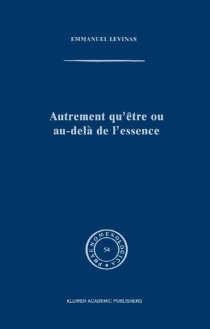 Autrement qu'être ou au-delà de l'essence
