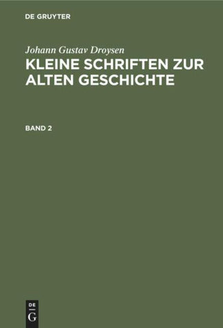Kleine Schriften zur alten Geschichte. Band 2
