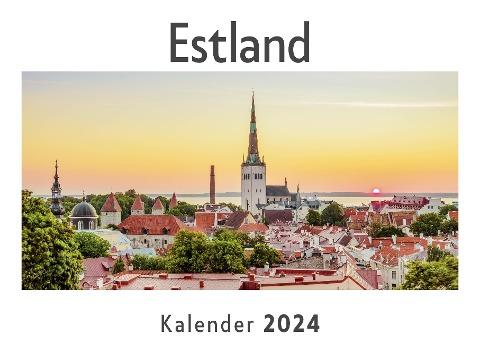 Estland (Wandkalender 2024, Kalender DIN A4 quer, Monatskalender im Querformat mit Kalendarium, Das perfekte Geschenk)