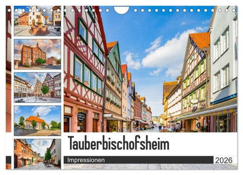 Tauberbischofsheim Impressionen (Wandkalender 2026 DIN A4 quer), CALVENDO Monatskalender