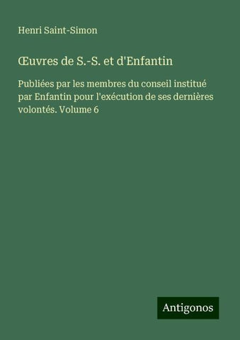 ¿uvres de S.-S. et d'Enfantin
