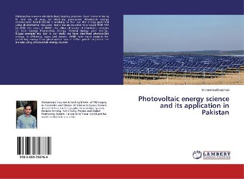 Photovoltaic energy science and its application in Pakistan
