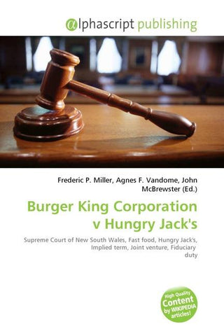 Burger King Corporation v Hungry Jack's