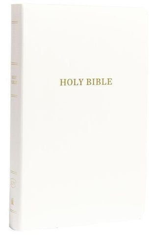 KJV, Gift and Award Bible, Imitation Leather, White, Red Letter Edition