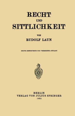 Recht und Sittlichkeit